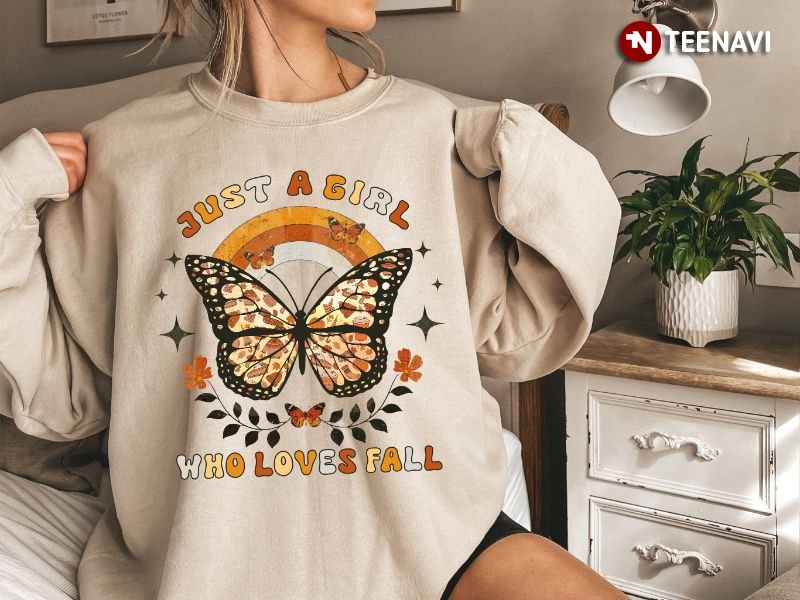 Fall Lover Sweatshirt, Just A Girl Who Loves Fall