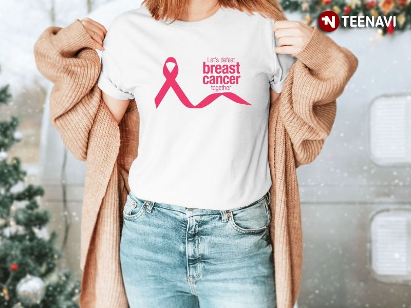 Breast Cancer Survivor Shirt, Let's Defeat Breast Cancer Together