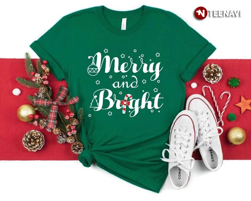 Christmas Holiday Shirt, Merry And Bright