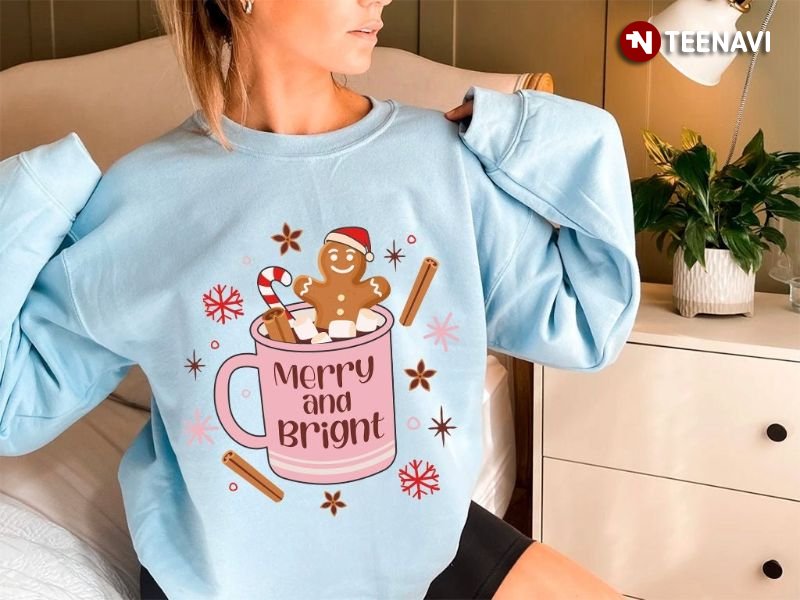 Christmas Party Sweatshirt, Merry And Bright