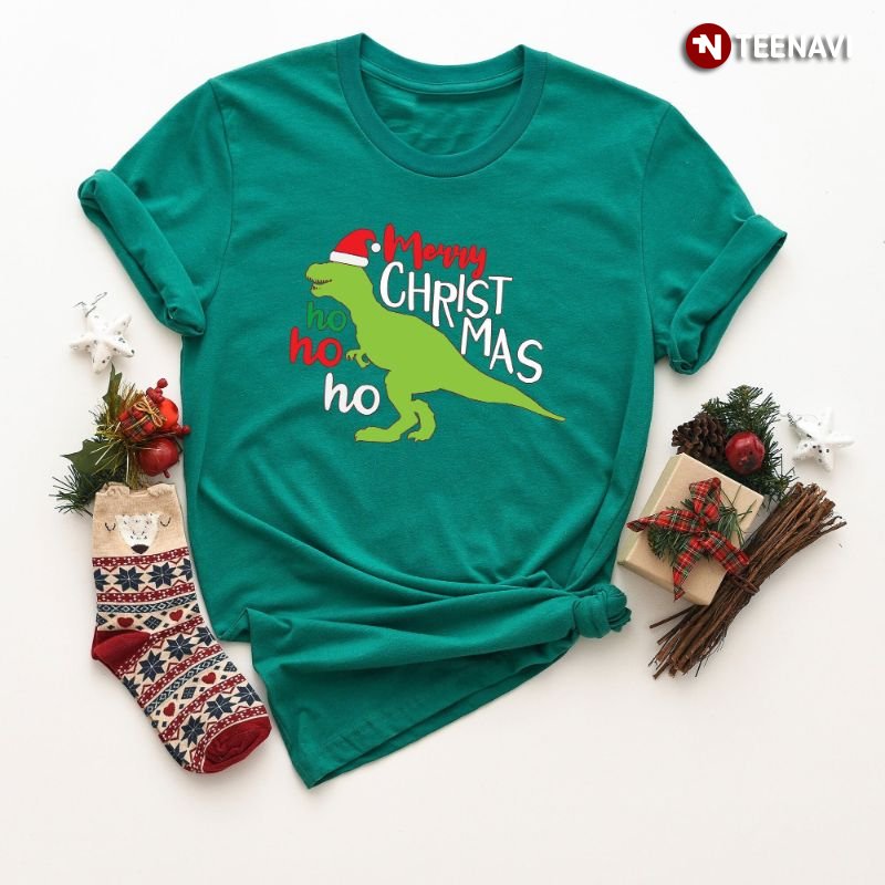 Dinosaur Christmas Shirt, Merry Christmas