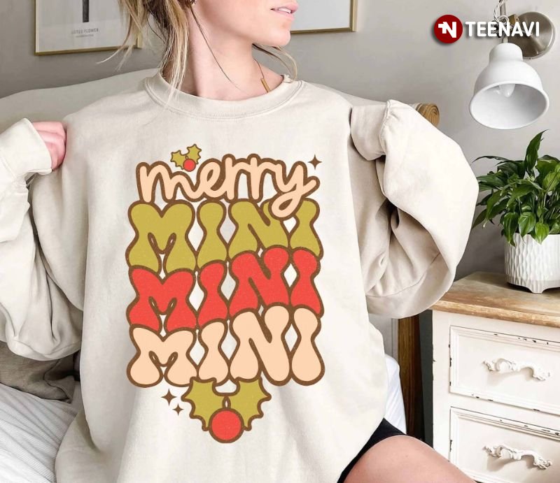 Matching Family Christmas Sweatshirt, Merry Mini