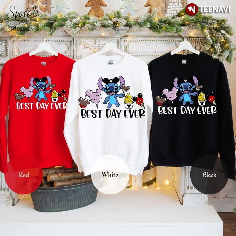 Disney Christmas Sweatshirt, Best Day Ever