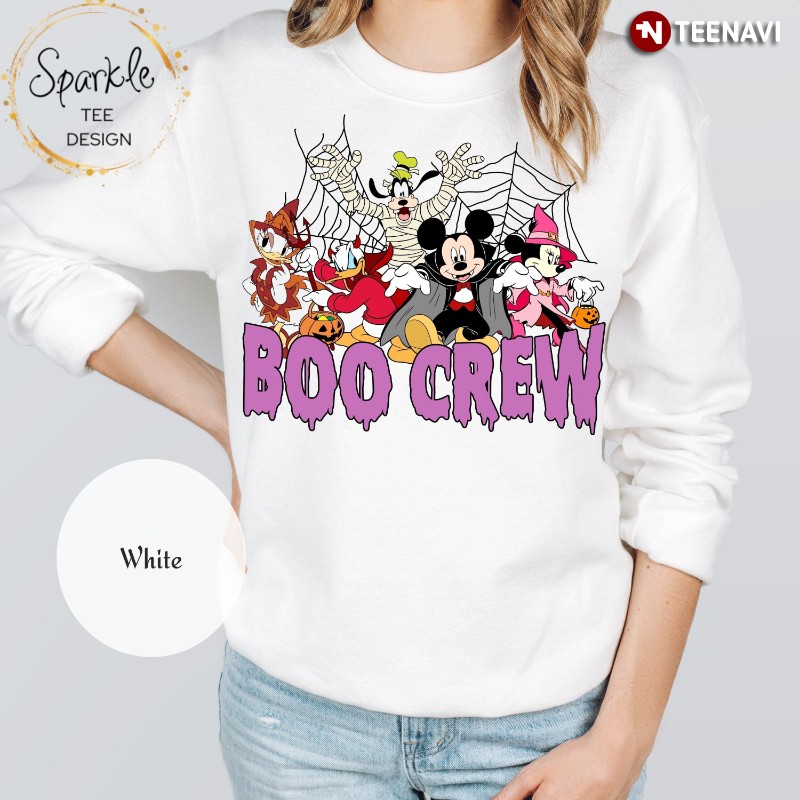 Halloween Disney Sweatshirt, Boo Crew