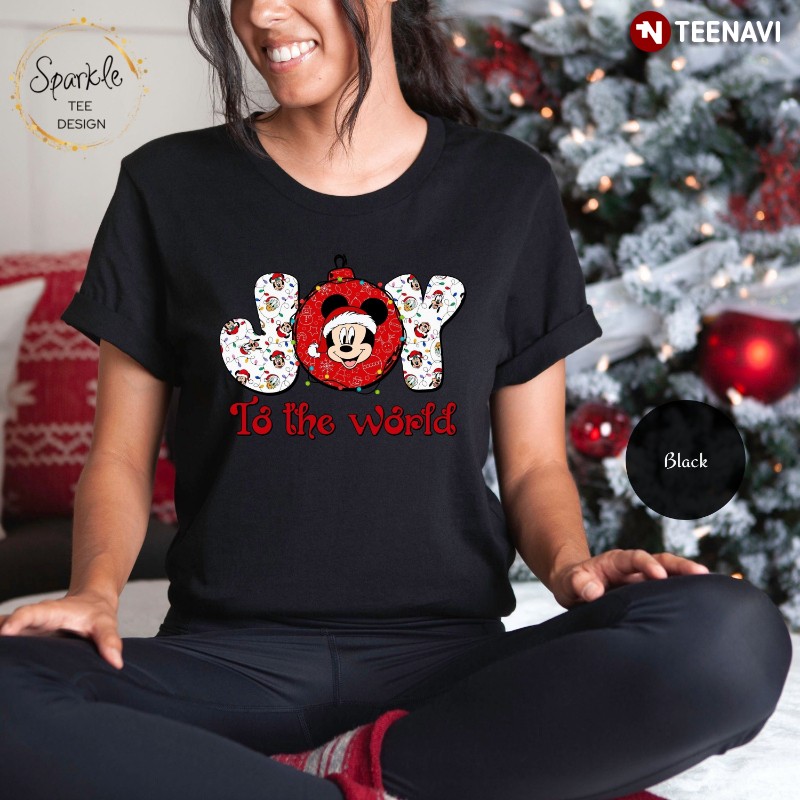 Mickey Mouse Christmas Shirt, Joy To The World
