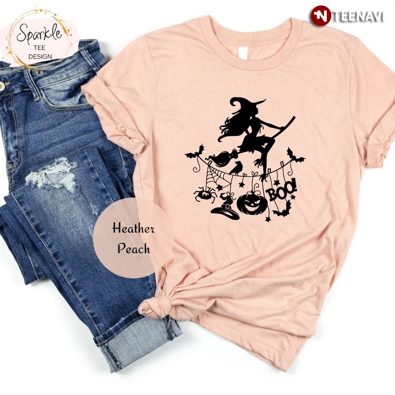 Boo Halloween Funny Witch T-Shirt
