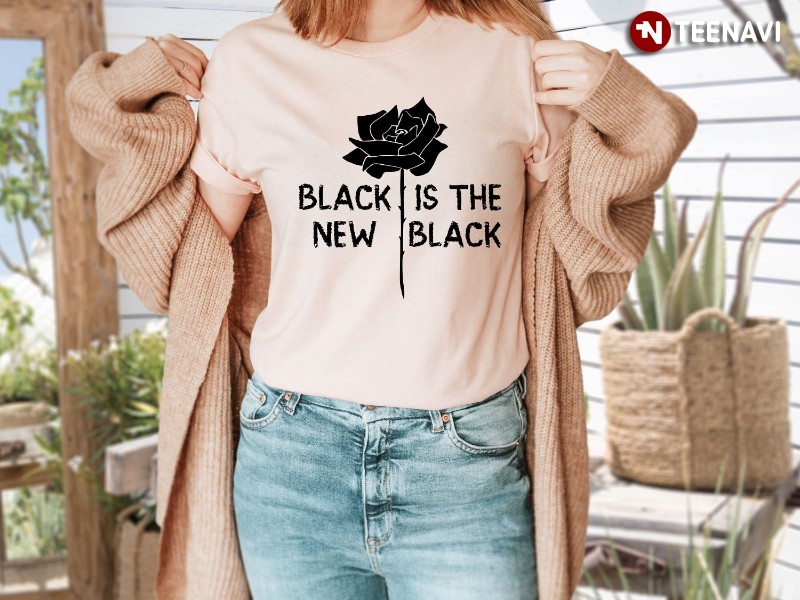 Black Rose Shirt, Black Is The New Black