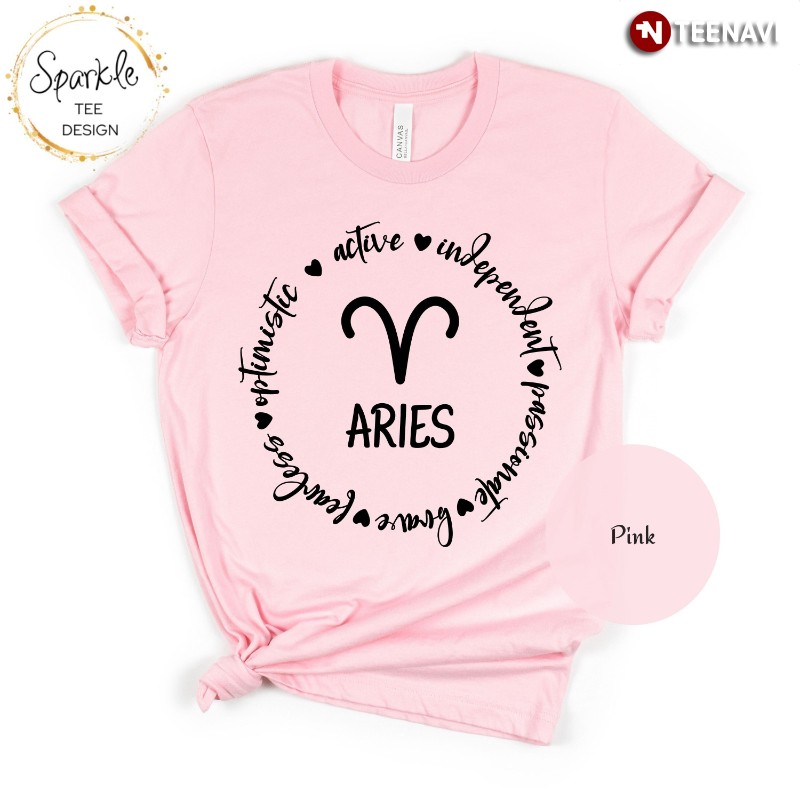 Aries Shirt, Aries Active Independent Passionate Brave