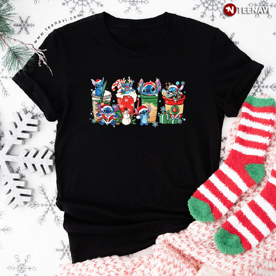Stitch Xmas Coffee Christmas T-Shirt