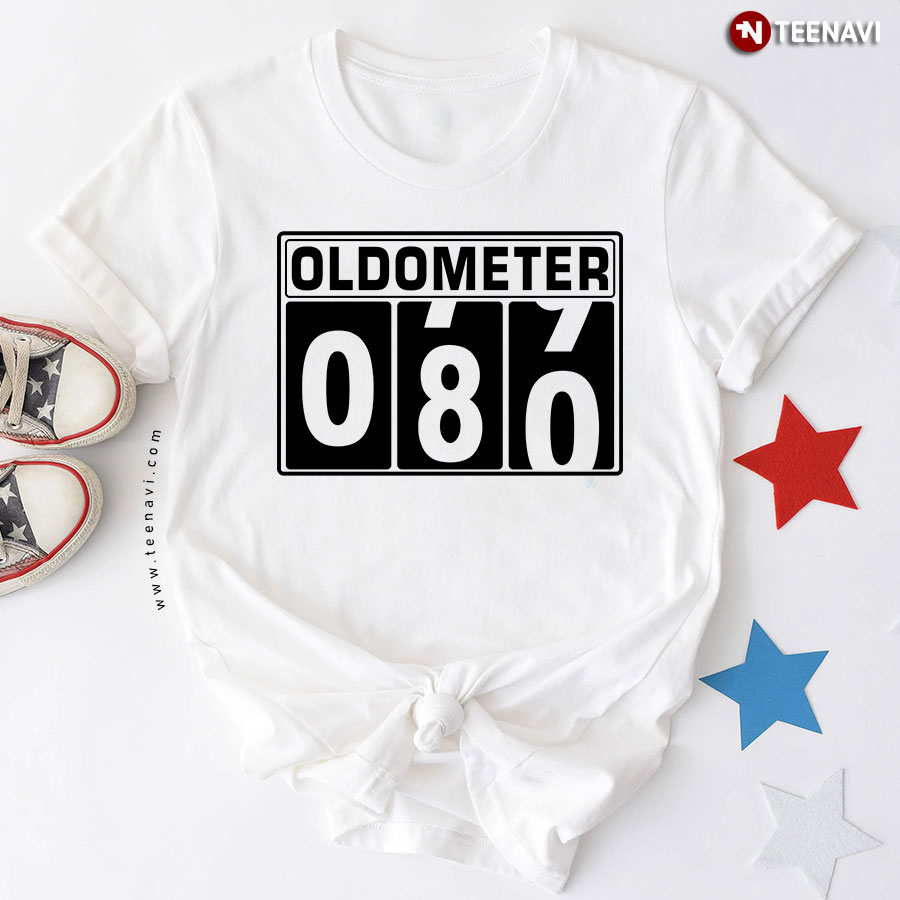 Oldometer 80 80th Birthday T-Shirt