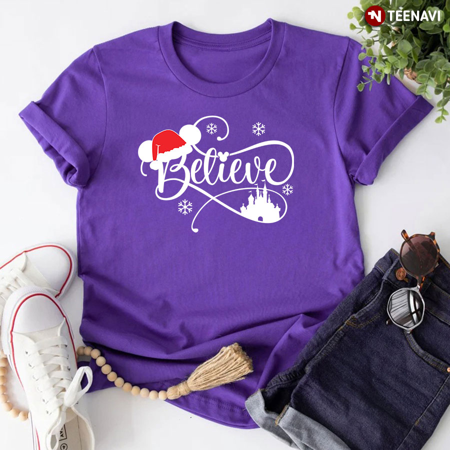 Believe Family Matching Disney Christmas T-Shirt