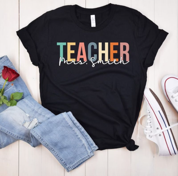 personalized teacher shirt ideas