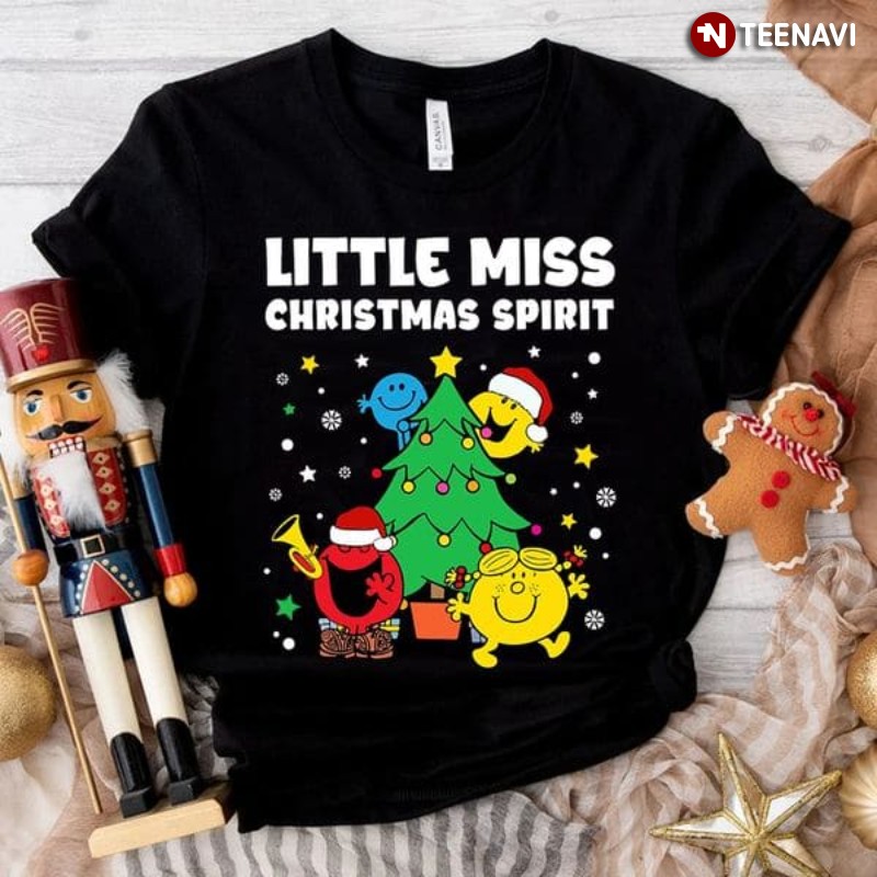 Christmas Holiday Shirt, Little Miss Christmas Spirit