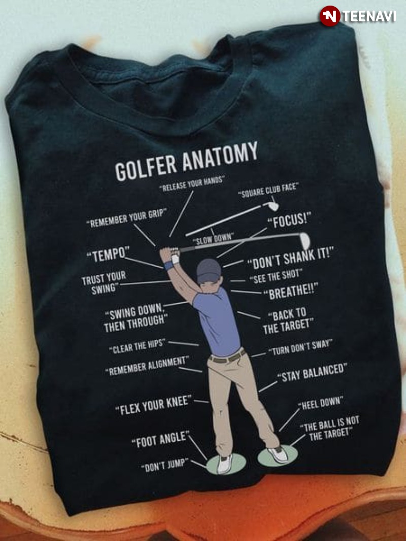 Golfing Shirt, Golfer Anatomy