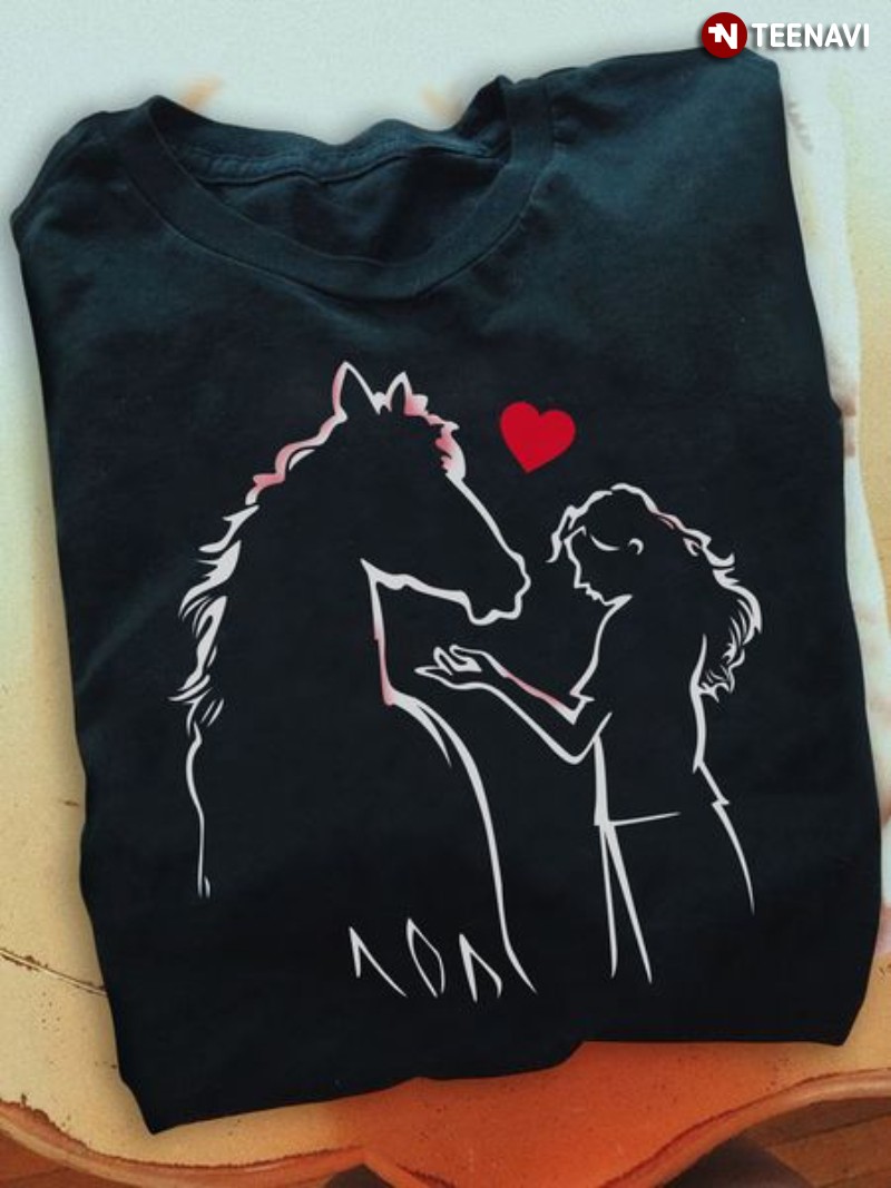 Horse Lover Shirt, Horse And Girl