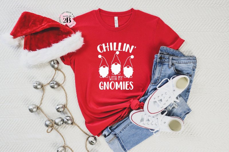Christmas Gnomies Shirt, Chillin' With My Gnomies