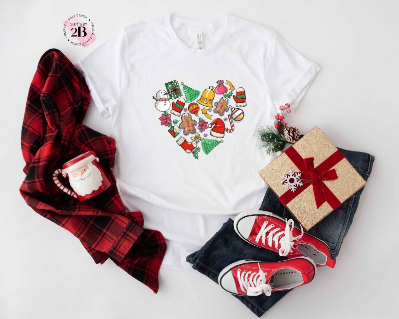 Christmas Season Shirt, Cute Heart