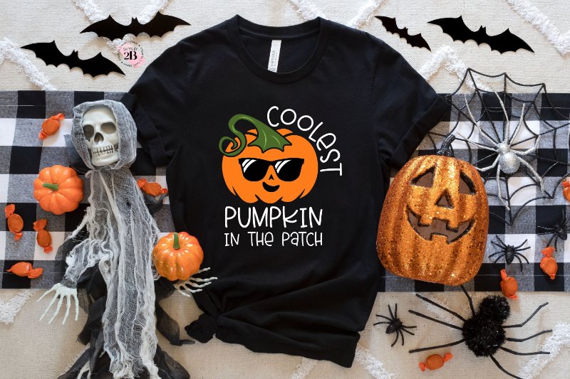 Coolest Pumpkin In The Patch Halloween Pumpkin T-Shirt
