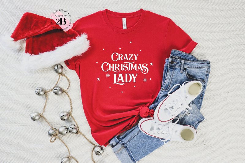 Lady Christmas Shirt, Crazy Christmas Lady
