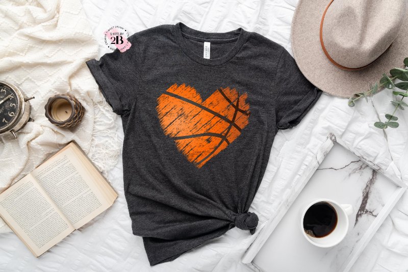 Basketball Lover Shirt, Basketball Heart