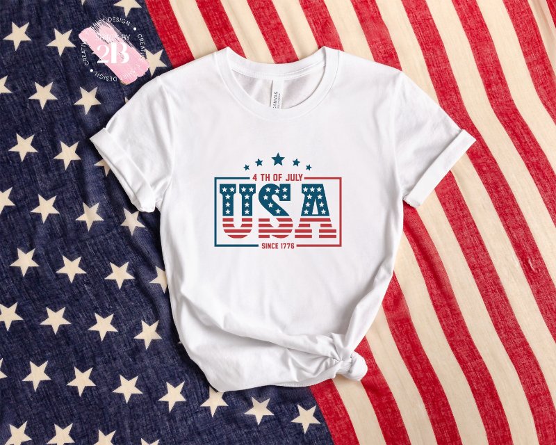 USA Flag Shirt, 4th Of July USA Since 1776