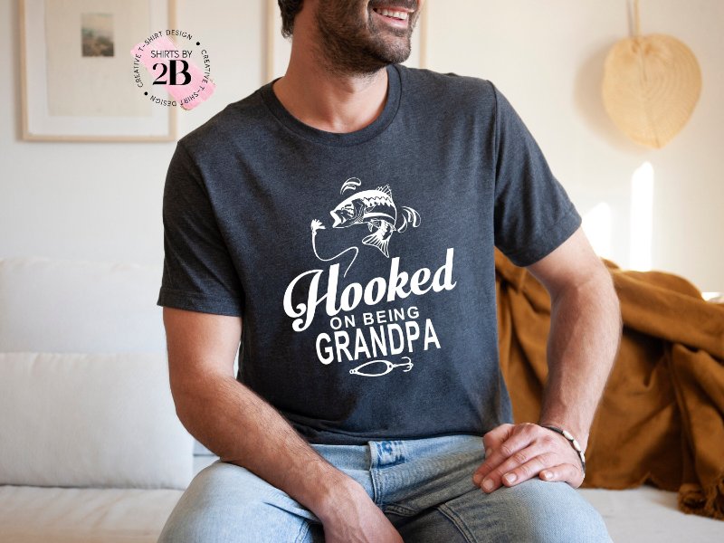Fishing Grandpa Shirt, Hooked On Being Grandpa