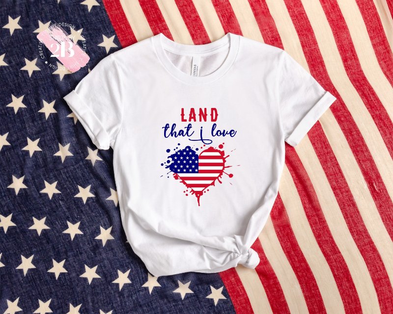 American Flag Shirt, America Land That I Love