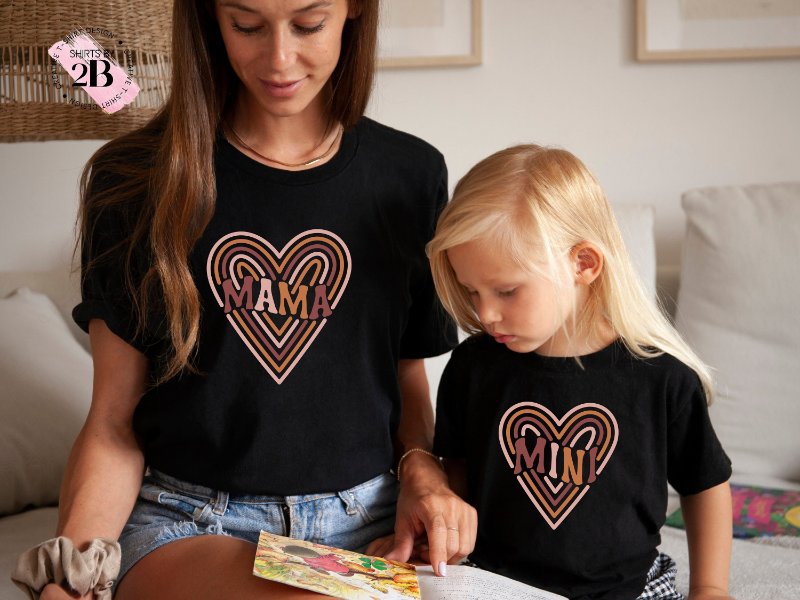 Matching Mama Mini Heart Shirt, Mama Mini
