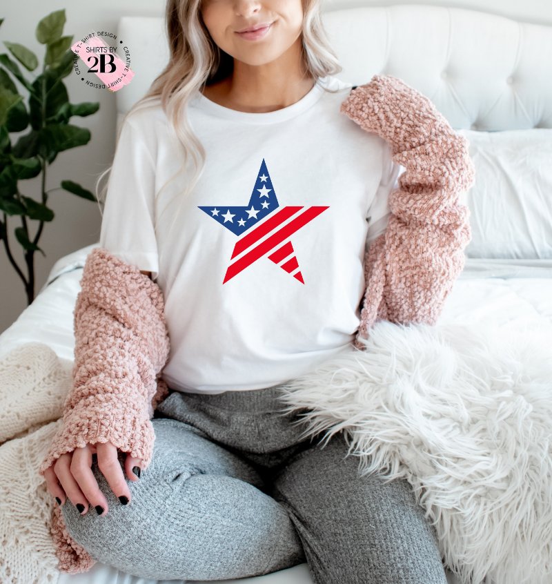 Independence Day Shirt, American Flag Star