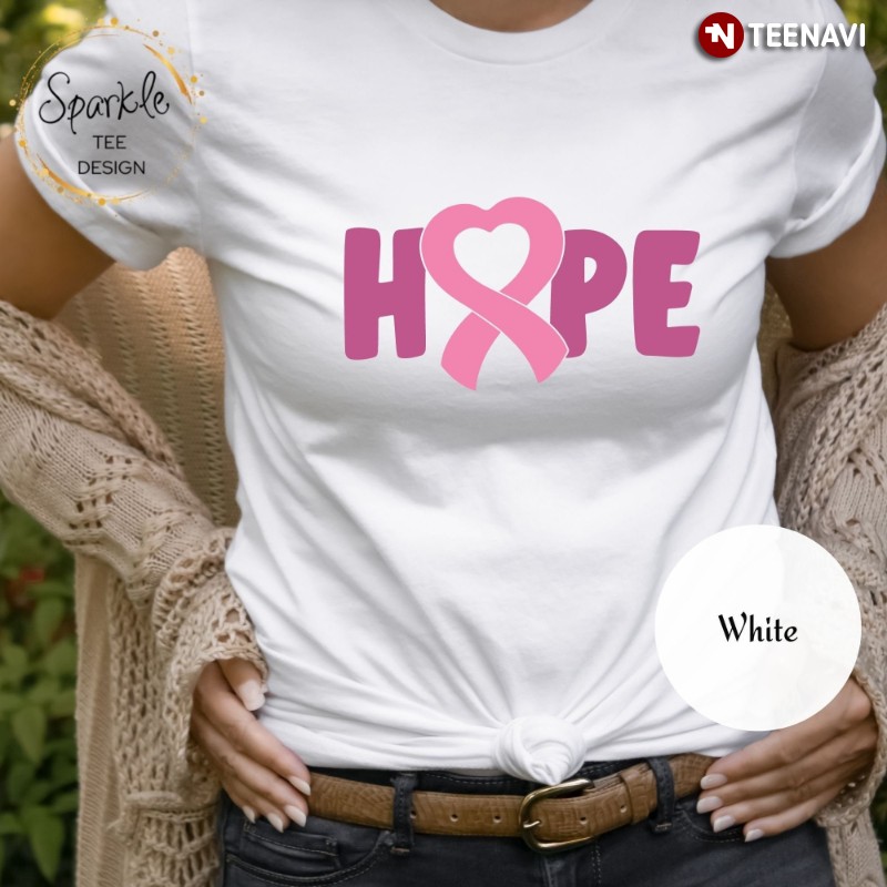 Breast Cancer Survivor Shirt, Hope Pink Ribbon