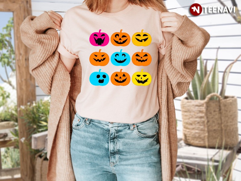 Funny Halloween Pumpkin Pumpkin Face T-Shirt