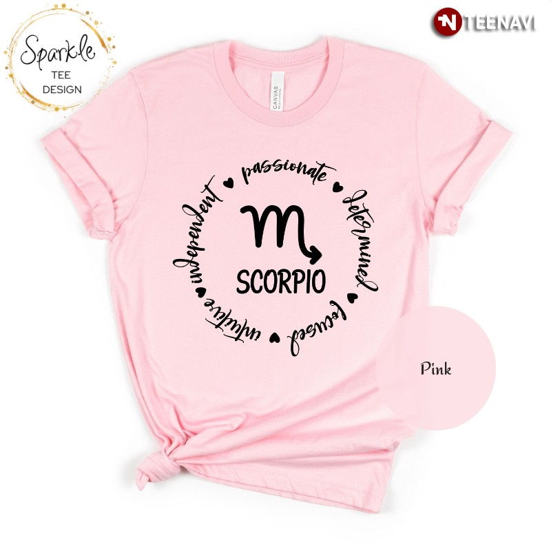Scorpio Birthday Shirt, Scorpio Passionate Determined Focused