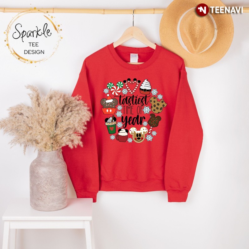 Funny Christmas Disney Sweatshirt, Tastiest Time Of Year