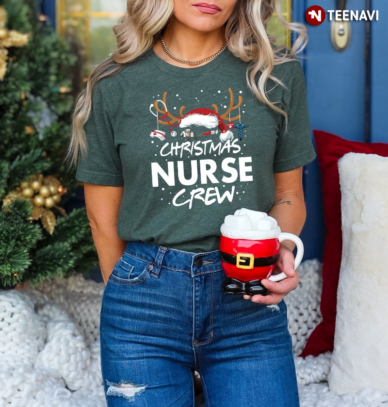 Nursing Christmas Shirt, Christmas Nurse Crew