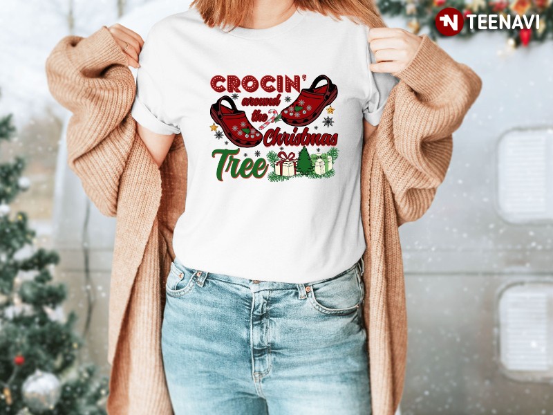 Funny Christmas Shirt, Crocin' Around The Christmas Tree