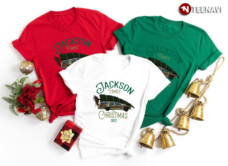 Personalized Christmas Family Shirt, Jackson Family Christmas 2022
