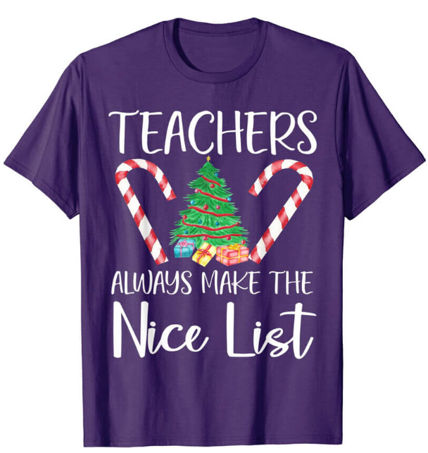 womens teacher christmas shirts