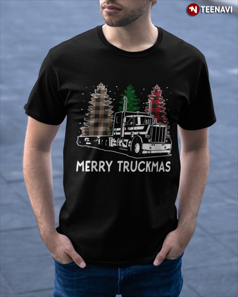 Trucker Christmas Shirt, Merry Truckmas