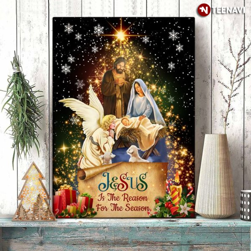 Christmas Jesus Christ Poster, Jesus Is The Reason For The Season
