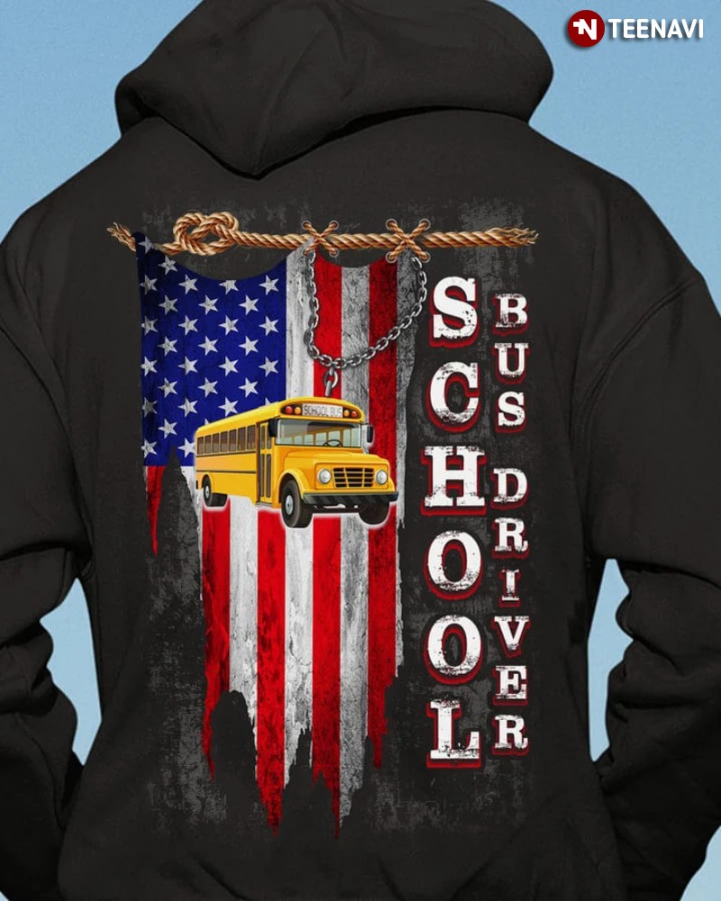 Back To School Hoodie, American School Bus Driver