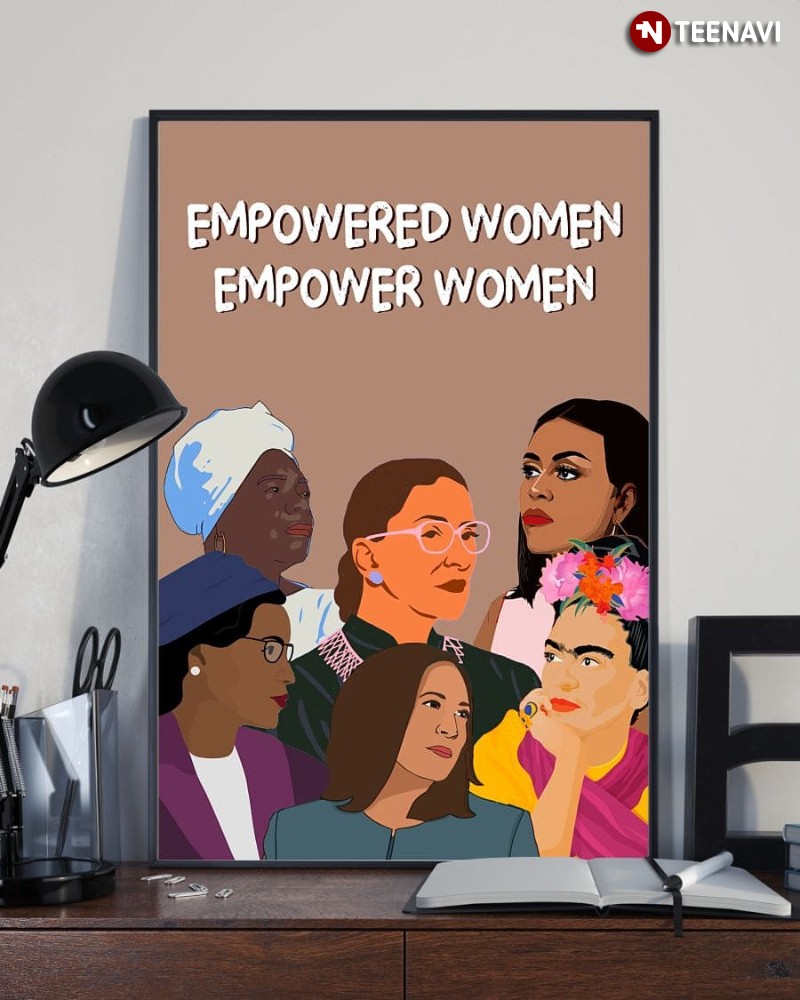 Famous Feminists Poster, Empowered Women Empowered Women