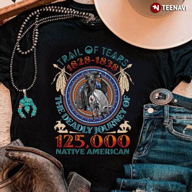 Native American Shirt, Trail Of Tears 1828-1838 The Deadly Journey