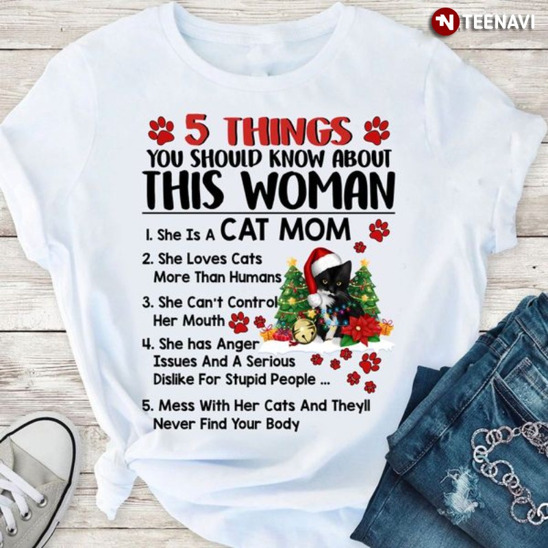 Black Cat Mom Christmas Shirt, 5 Things You Should Know About This Woman