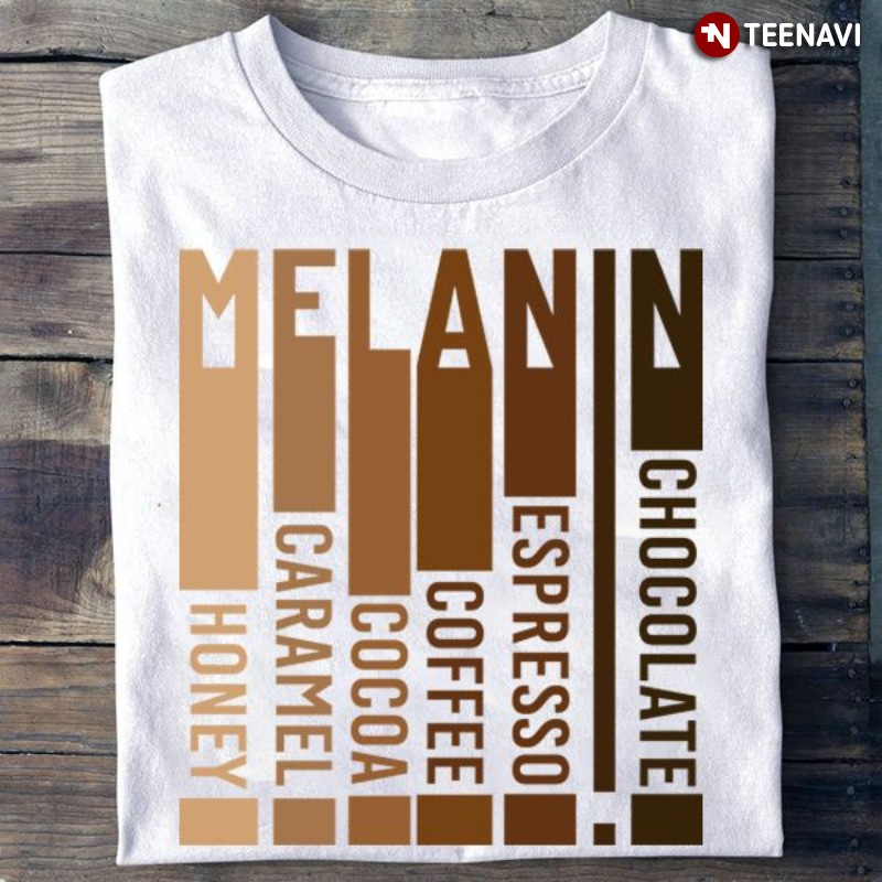 Black Queen Shirt, Melanin Chocolate Espresso Coffee Cocoa Caramel Honey