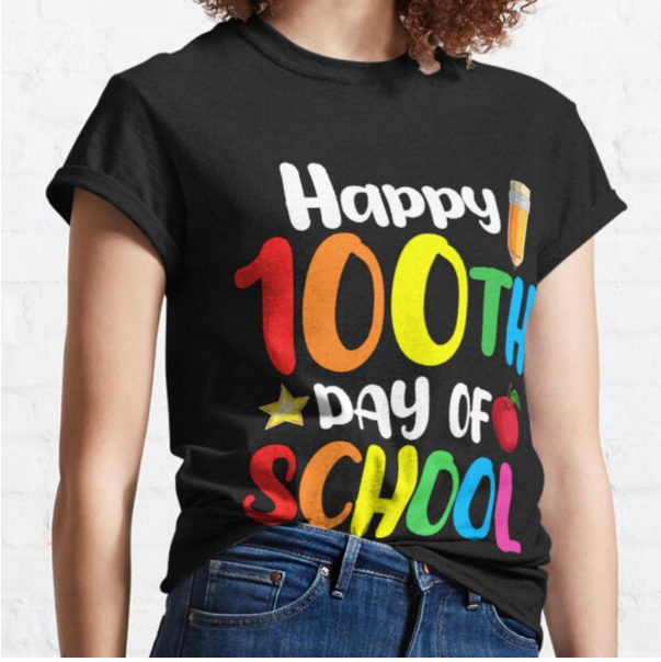 teacher 100th day of school shirt