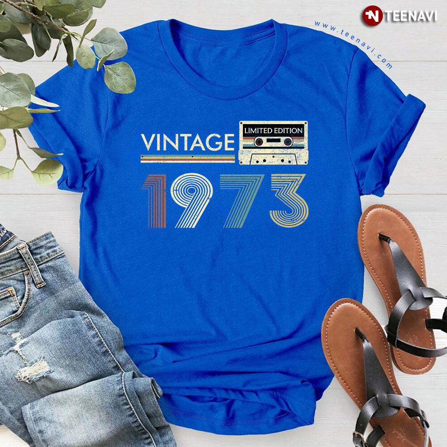Vintage 1973 Limited Edition Birthday Gift Born in 1973 T-Shirt