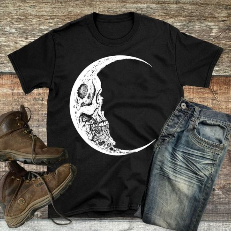 Skull Moon Shirt, Cool Design