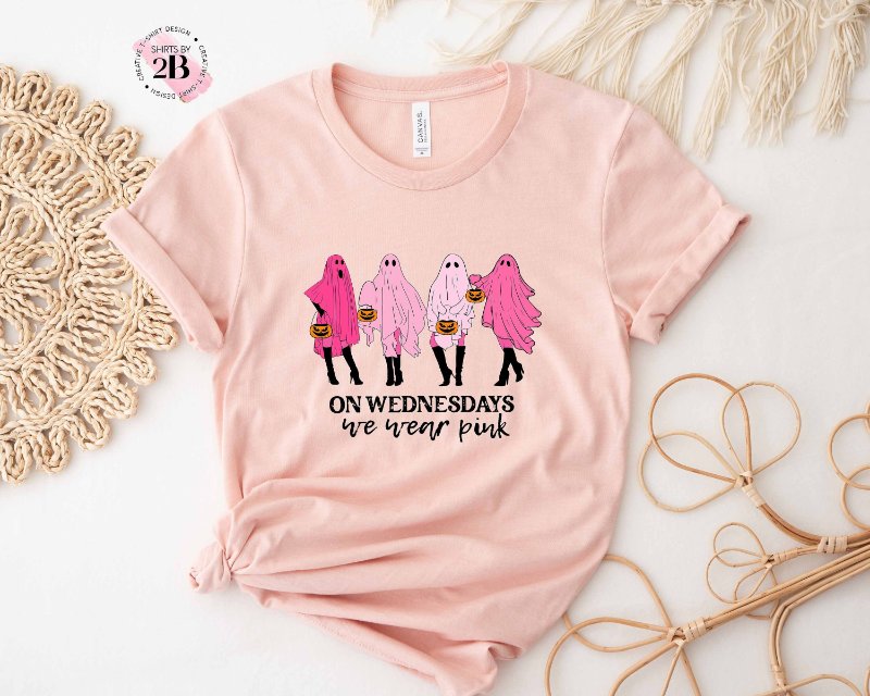 Mean Girls Ghost Shirt, On Wednesdays We Wear Pink