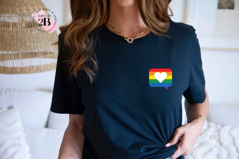 LGBT Shirt, LGBT Envelope With Heart