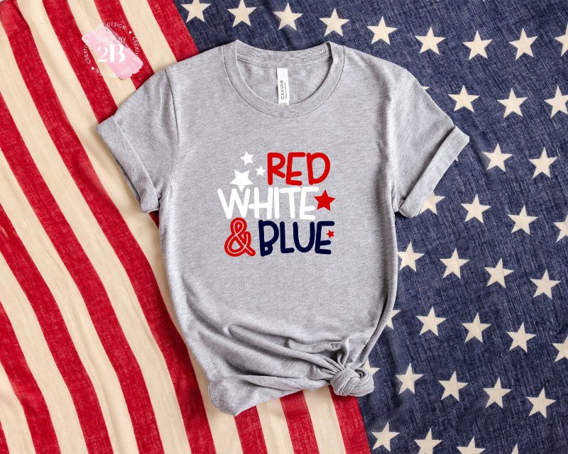 4th Of July Shirt, Red White & Blue